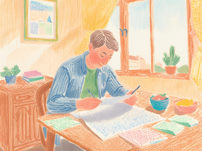 Parent reviewing FES-UA Annual Assessment guidelines