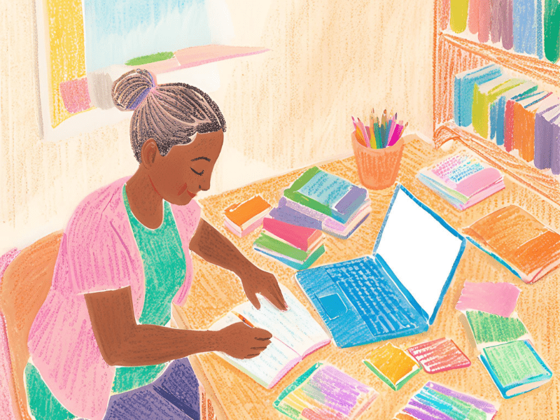  Parent planning eclectic homeschooling curriculum